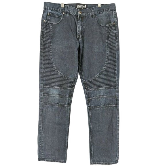 Born Fly Denim Jeans Men's Size 36 Straight Dark Anytown USA - Picture 1 of 6